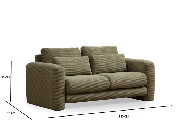 Atelier Del Sofa Lily Green - Sofá de 2 plazas Atelier Del Sofa Lily Green - Sofá de 2 plazas